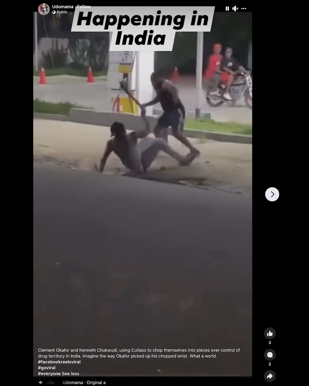 Fact Check Brutal video of man’s hand getting chopped during machete